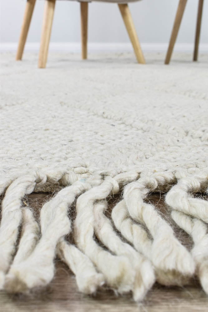 Lapis Ivory Wool Rug