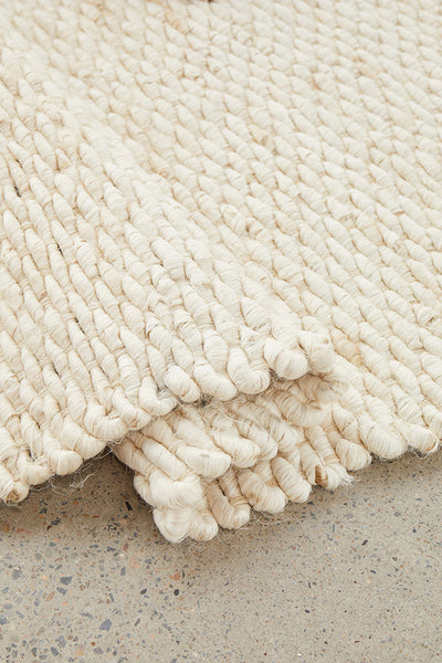 Hive White Runner Rug