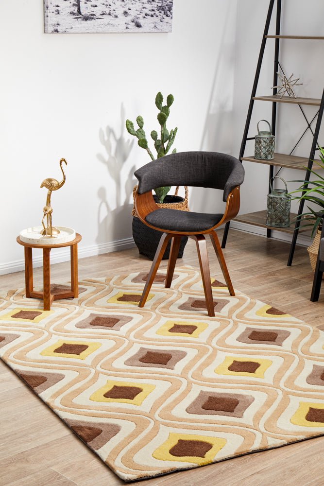 Gold Collection 629 Brown & Gold Rug