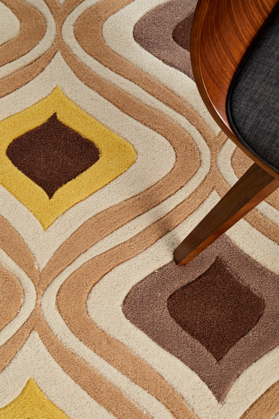 Gold Collection 629 Brown & Gold Rug