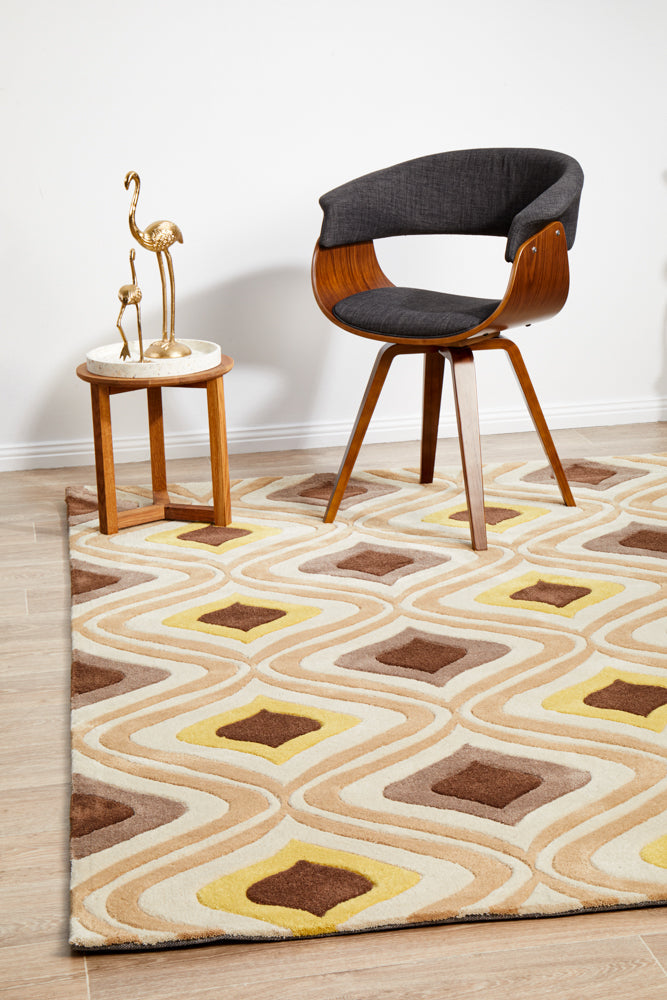 Gold Collection 629 Brown & Gold Rug