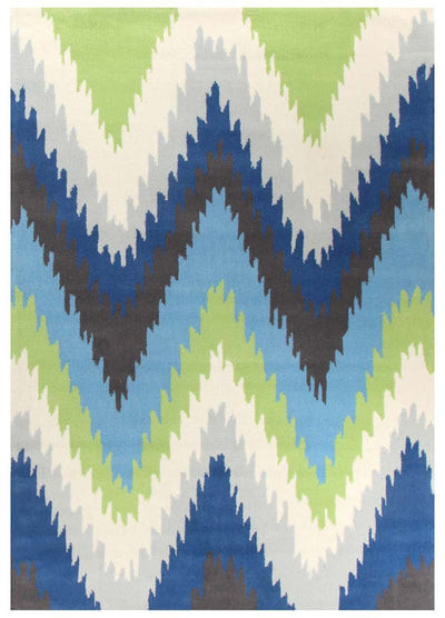 Gold Collection 630 Blue & Green Rug