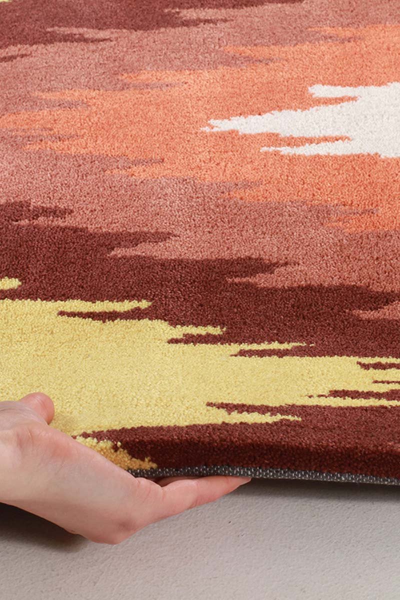 Gold Collection 630 Rust Round Rug