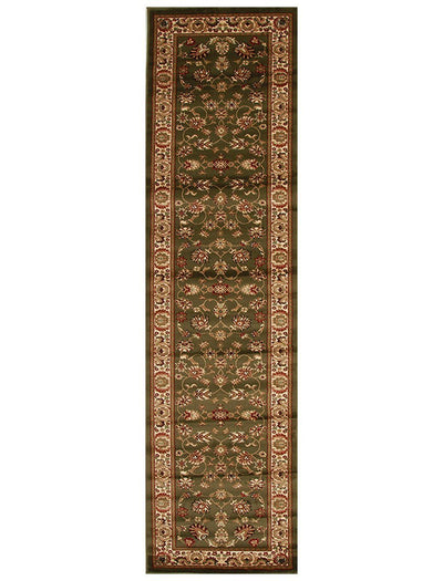 Istanbul Collection Traditional Floral Pattern Green Rug