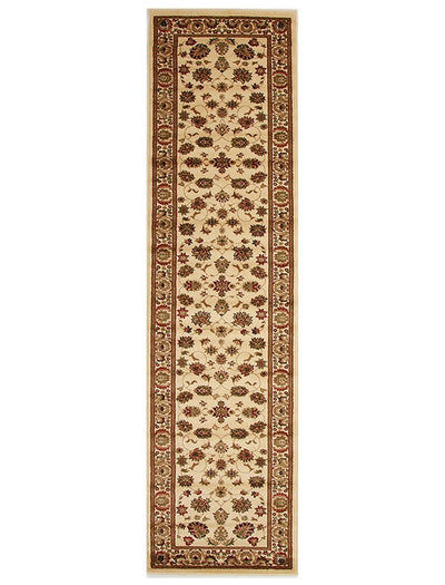 Istanbul Collection Traditional Floral Pattern Ivory Rug