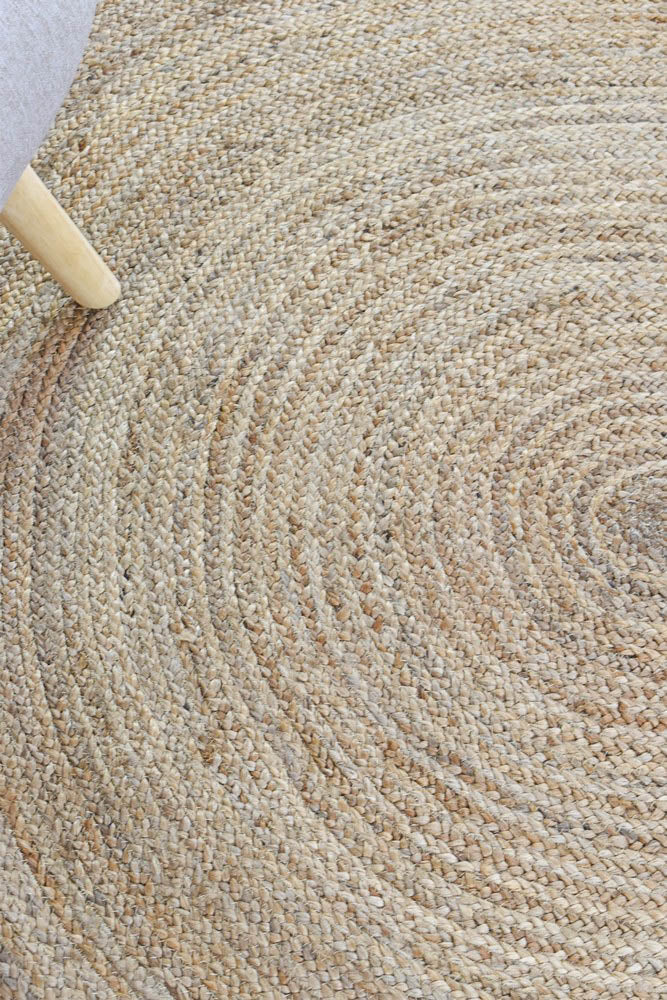 Anglo Jute Natural Round Rug