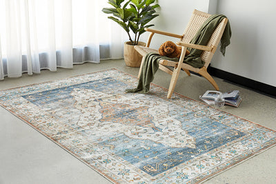 Washable Blair Blue Rug