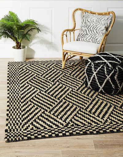 Kenya Kimi Hand Woven Tribal Jute Rug