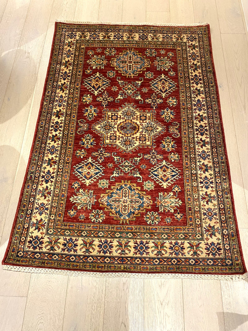 Kazak Super Fine Afghan Veggie Dye Rug (STK600-573) 177x119cm, rugs online rugs Sydney Australia, www.rugsonlinerugs.com.au