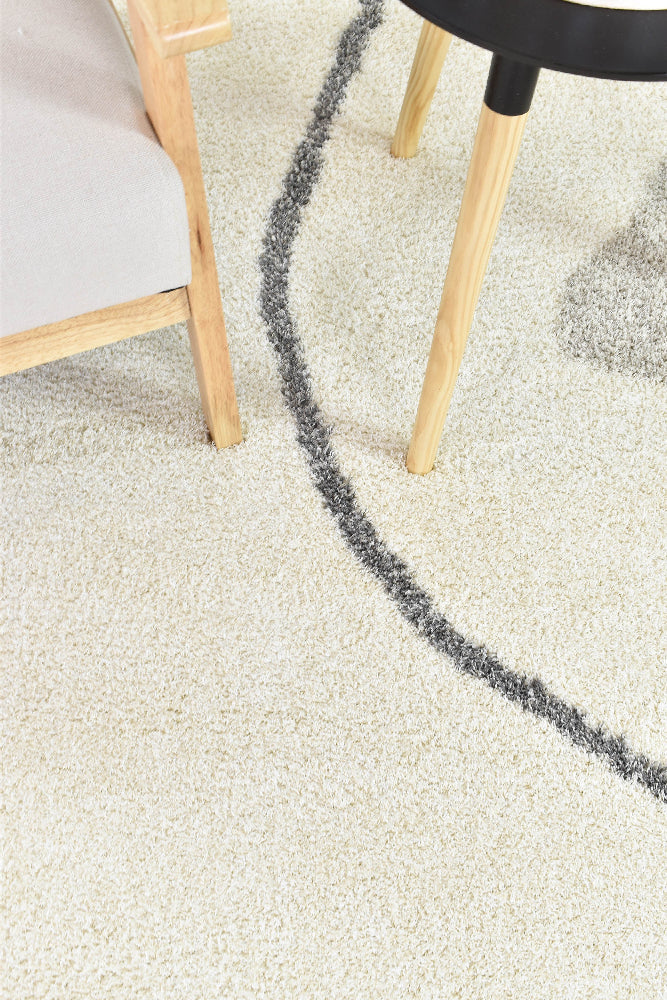 Tango Ripple Cream Rug 74312 060