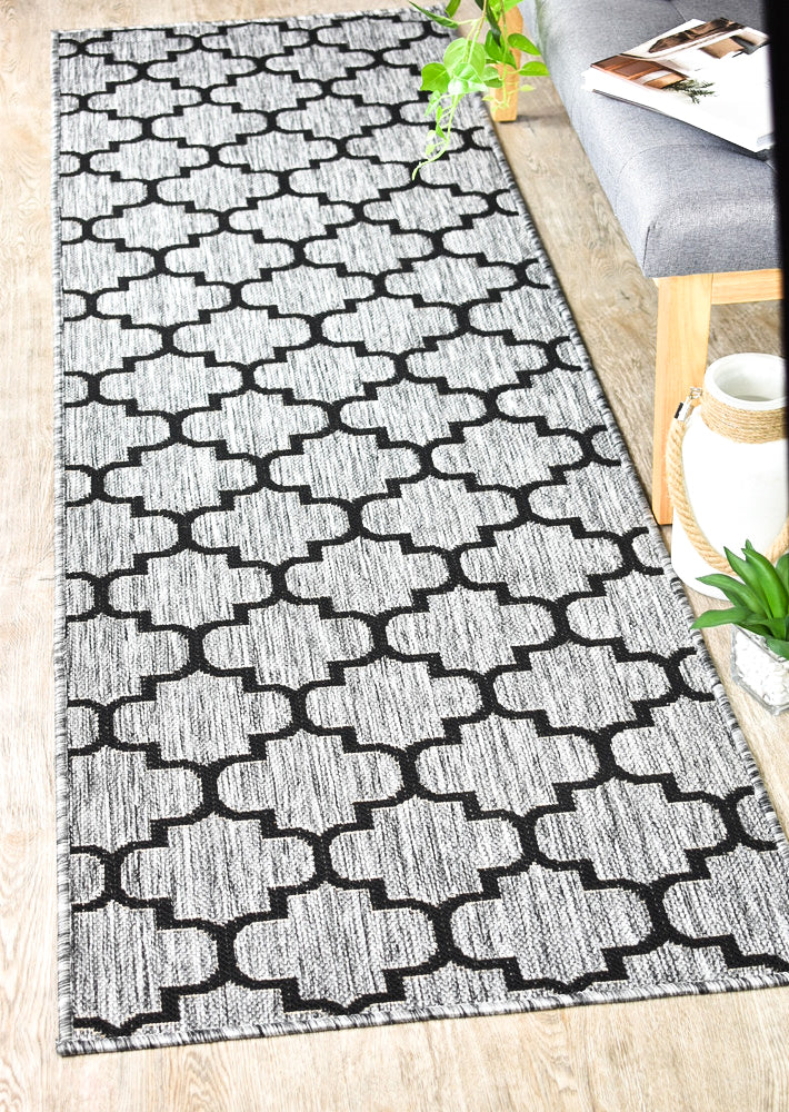 Long Island Alaska Moroccan Grey Runner Rug 968-DM9E