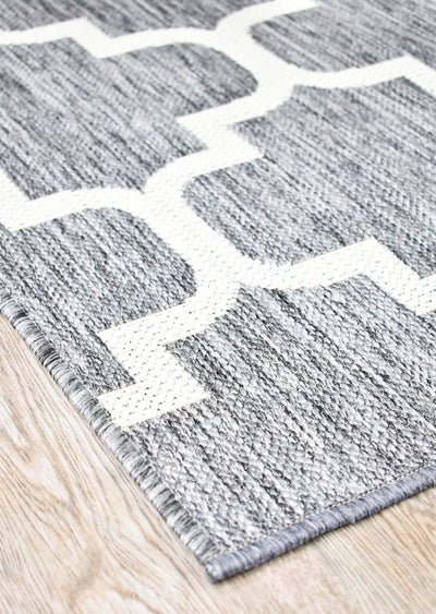 Long Island Alaska Moroccan Light Grey Runner Rug 968-GU6E