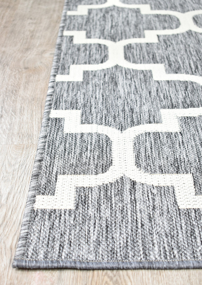 Long Island Alaska Moroccan Light Grey Runner Rug 968-GU6E