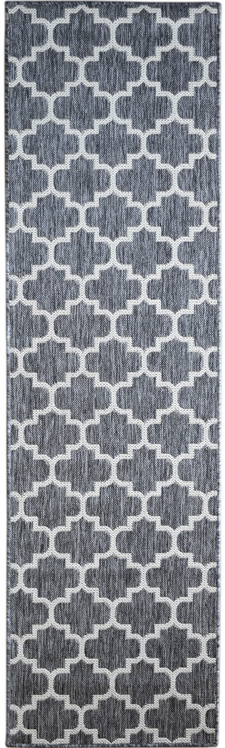 Long Island Alaska Moroccan Light Grey Runner Rug 968-GU6E