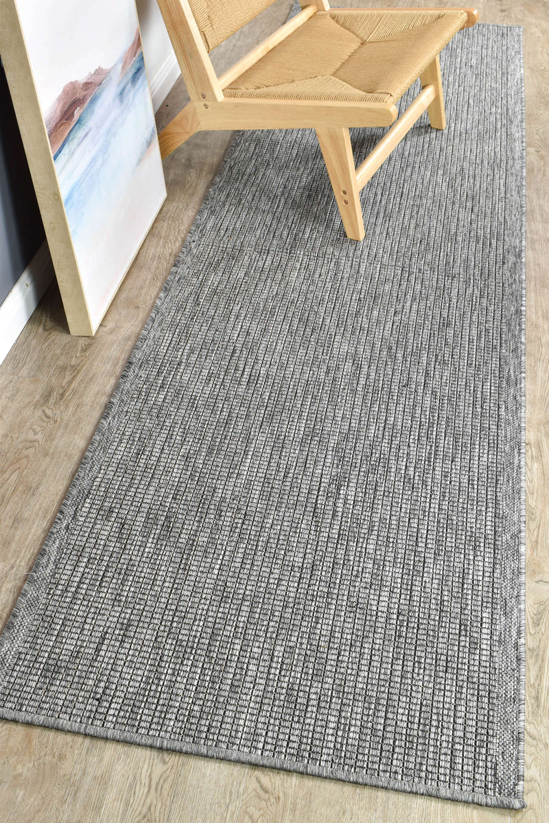 Long Island Alaska Plain Dark Grey Rug 1303-DM9E