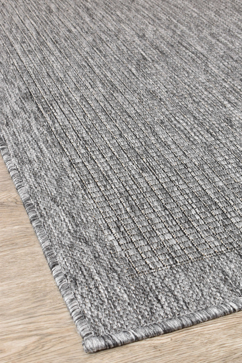 Long Island Alaska Plain Dark Grey Rug 1303-DM9E