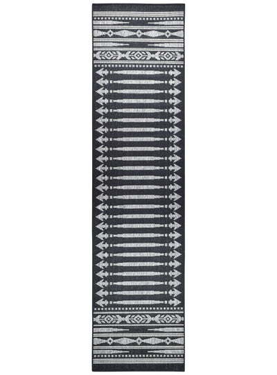 Long Island Alaska Aztec Dark Grey Runner Rug 5609-DM9K