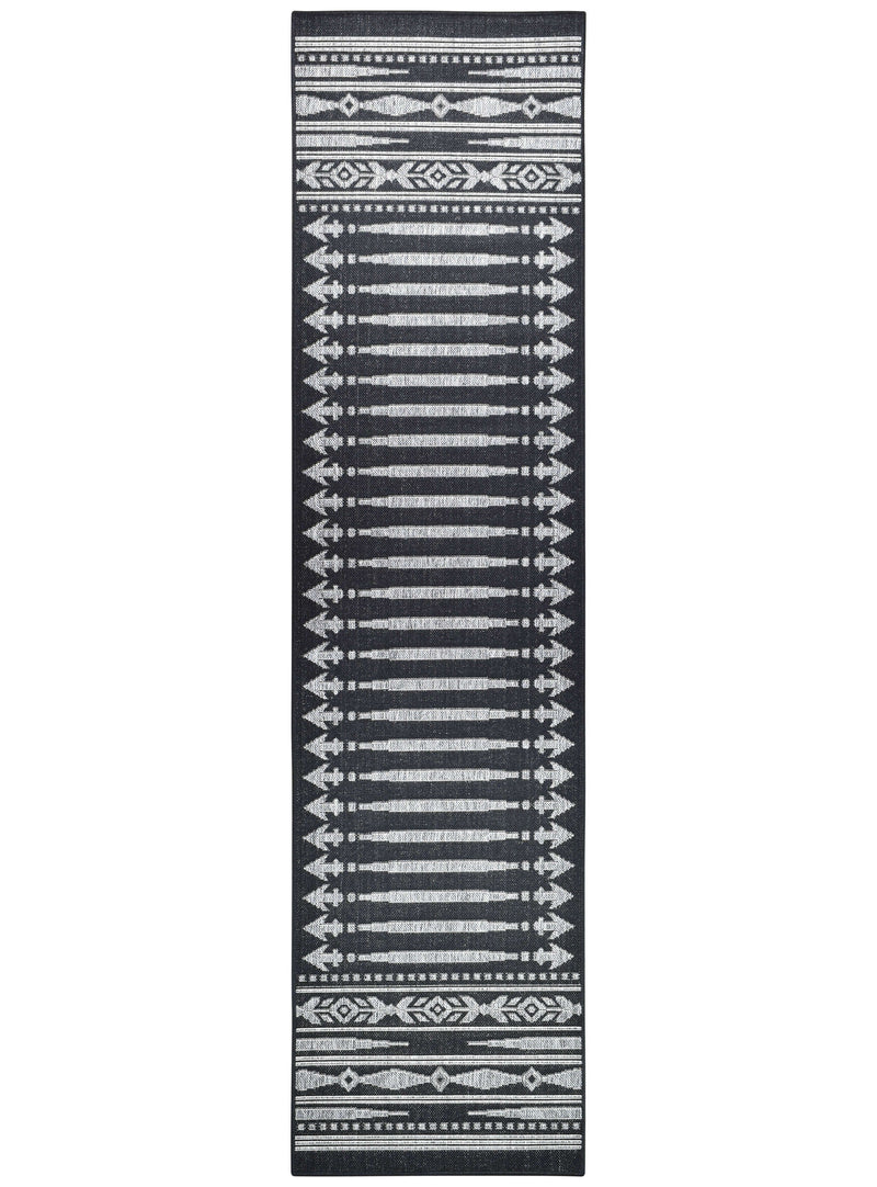 Long Island Alaska Aztec Dark Grey Runner Rug 5609-DM9K