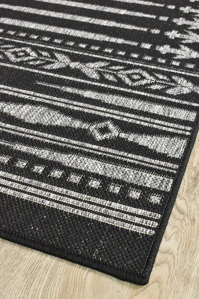 Long Island Alaska Aztec Dark Grey Runner Rug 5609-DM9K