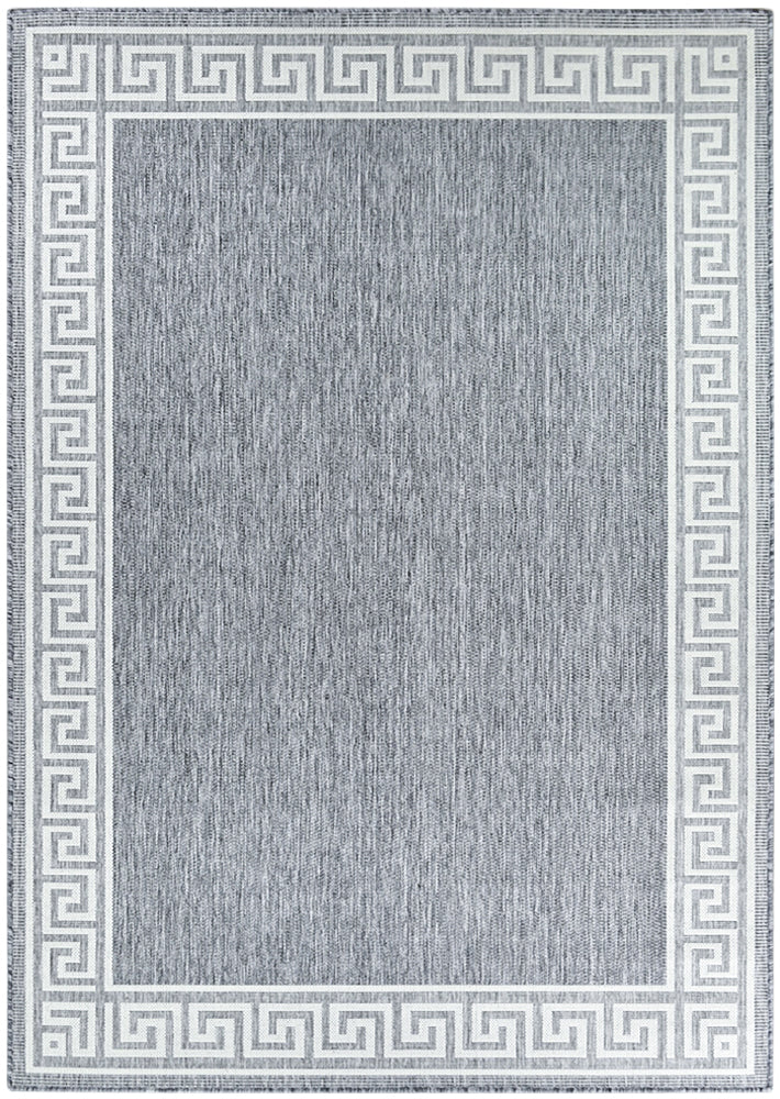 Long Island Alaska Greek Key Light Grey Rug 7781-GU6E