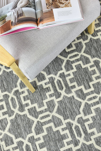 Long Island Alaska Adana Grey Cream Rug 208-GU6E