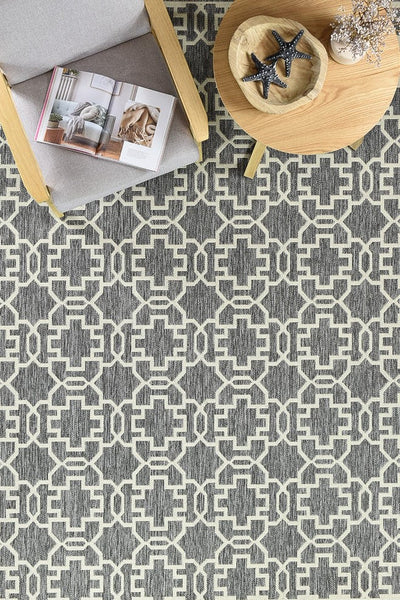 Long Island Alaska Adana Grey Cream Rug 208-GU6E