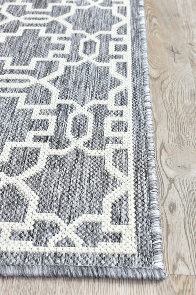 Long Island Alaska Adana Grey Cream Rug 208-GU6E