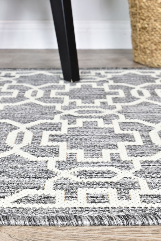 Long Island Alaska Adana Grey Cream Rug 208-GU6E