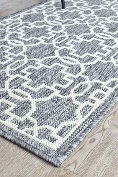 Long Island Alaska Adana Grey Cream Rug 208-GU6E