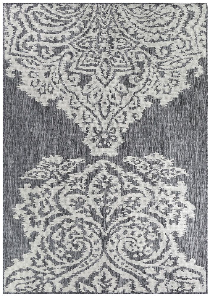 Long Island Alaska Mono Grey Cream Rug 5605-GU6E