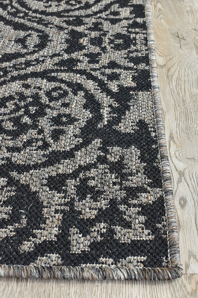 Long Island Alaska Mono Brown Black Rug 5605-J48H