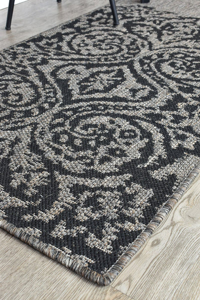 Long Island Alaska Mono Brown Black Rug 5605-J48H