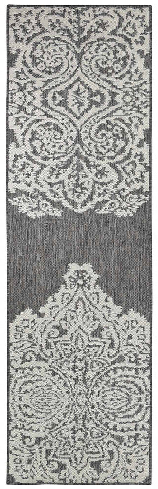 Long Island Alaska Mono Brown Cream Runner Rug 5605-W71E