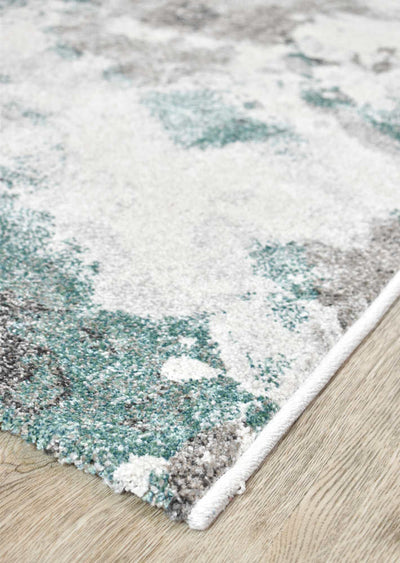 Chester Green White Runner Rug 34035