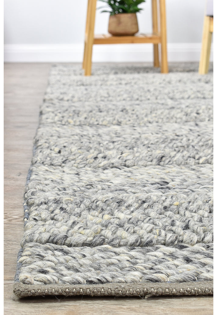 Normandy Grey Wool Rug