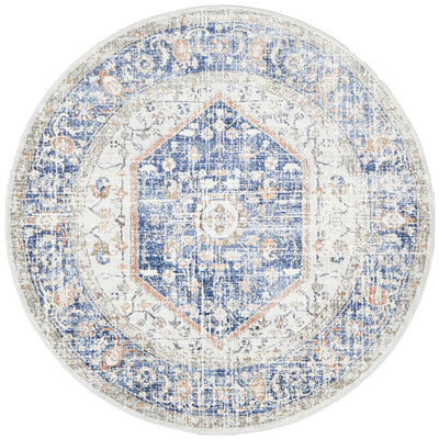 Mayfair Lorissa Blue Round Rug