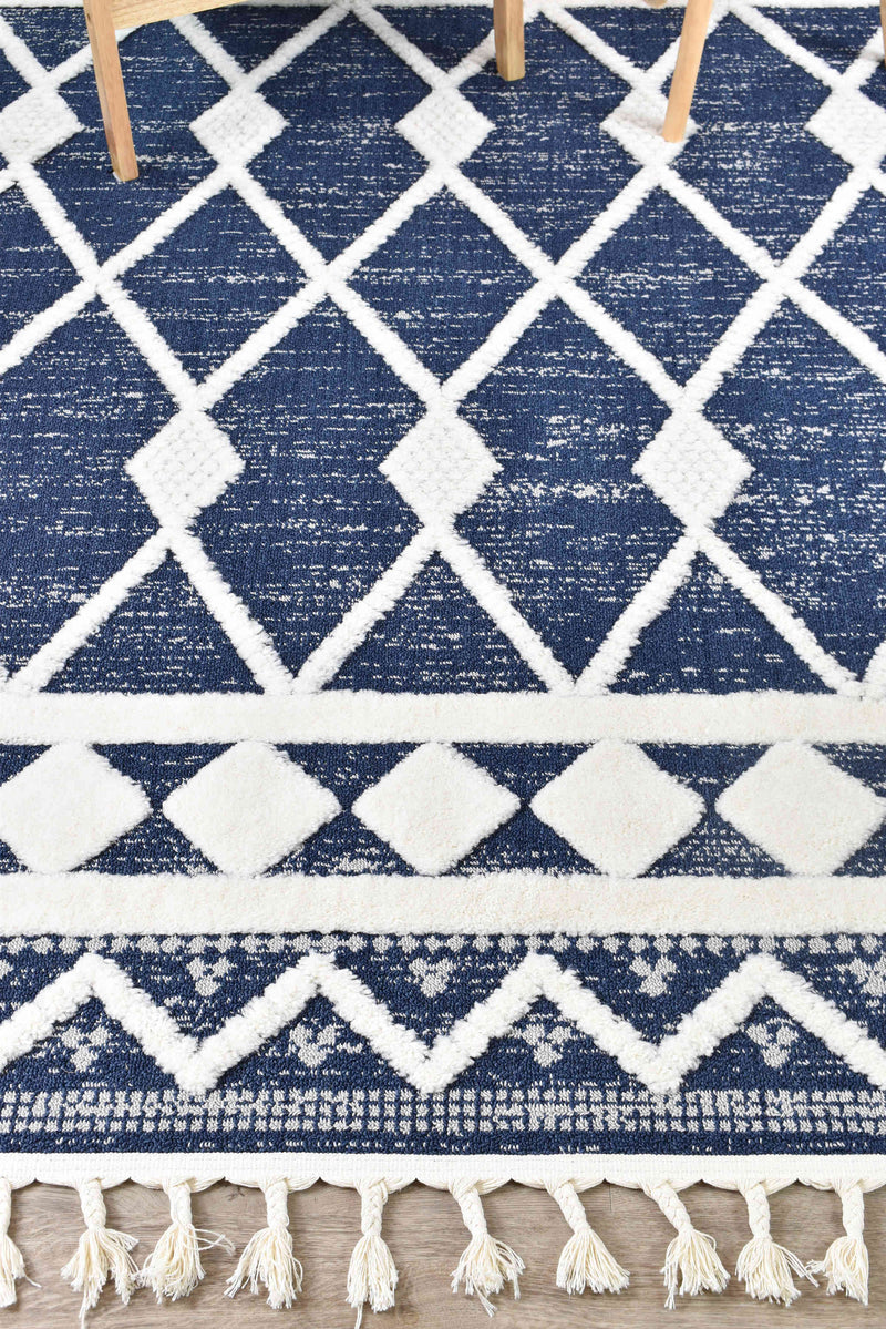 August Ocean Navy Rug B0370A