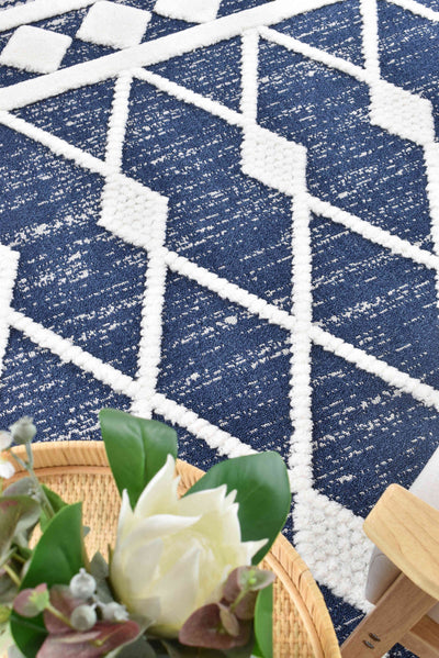 August Ocean Navy Rug B0370A