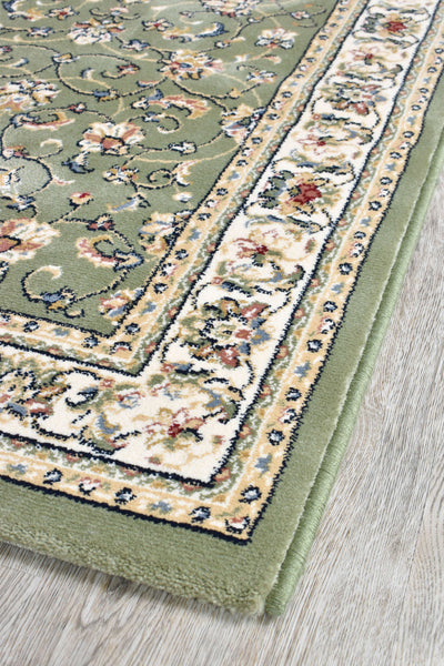 Royal Keshan Green Runner Rug  55368 4464