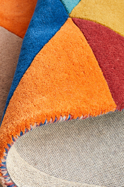 Matrix Pure Wool 904 Sunset Round Rug