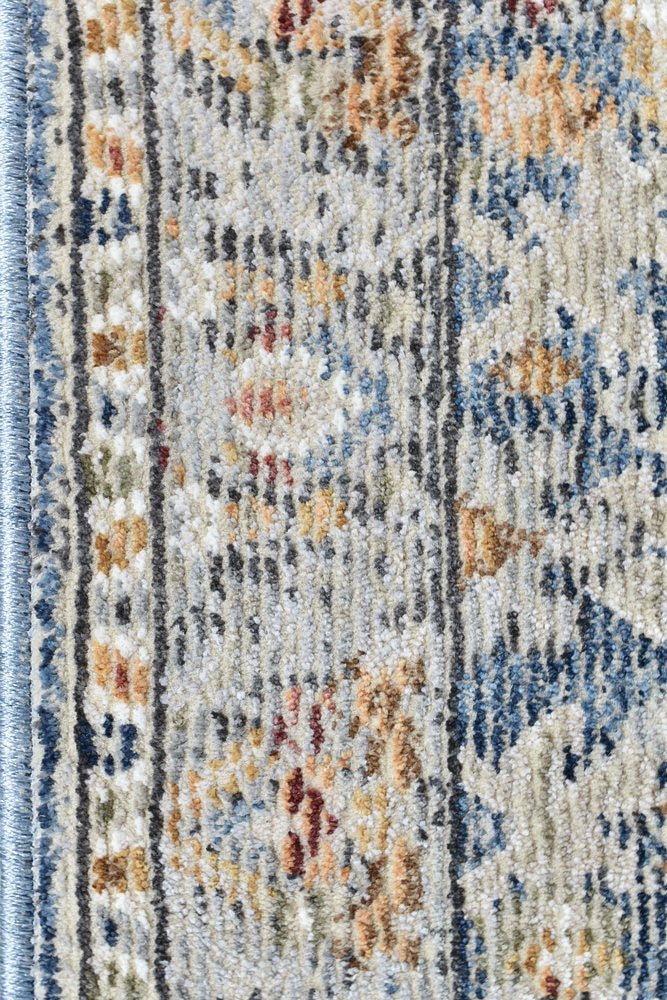 Medina Garden Dark Blue Runner Rug A156A