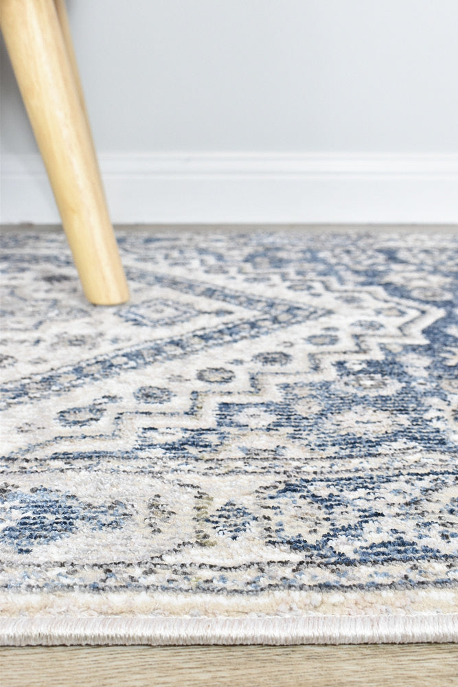 Medina Sofia Cream Blue Rug A161A