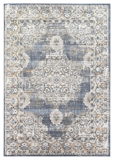 Medina Open Field Dark Blue Rug 0318A