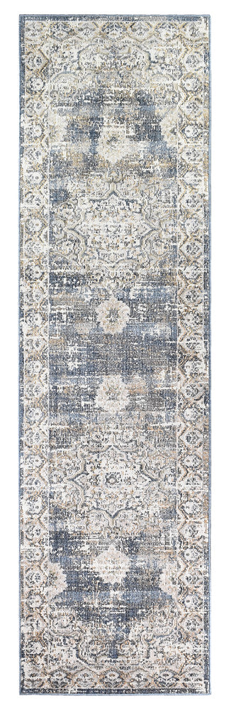 Medina Open Field Dark Blue Rug 0318A