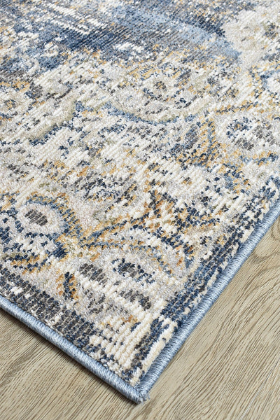 Medina Open Field Dark Blue Rug 0318A