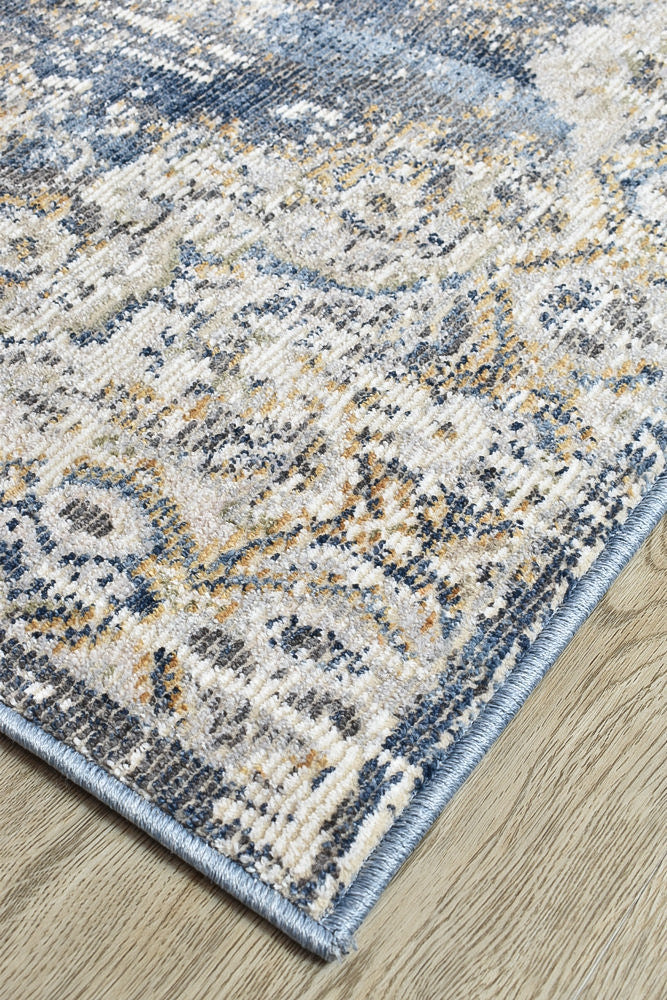 Medina Open Field Dark Blue Rug 0318A