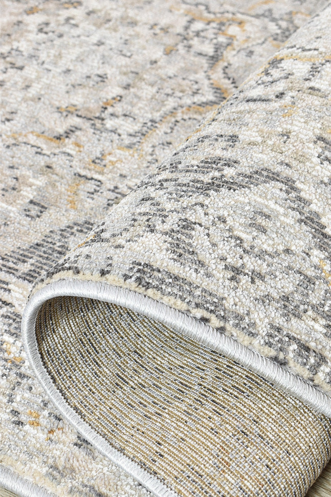 Medina Open Field L.Grey Runner Rug 0318A