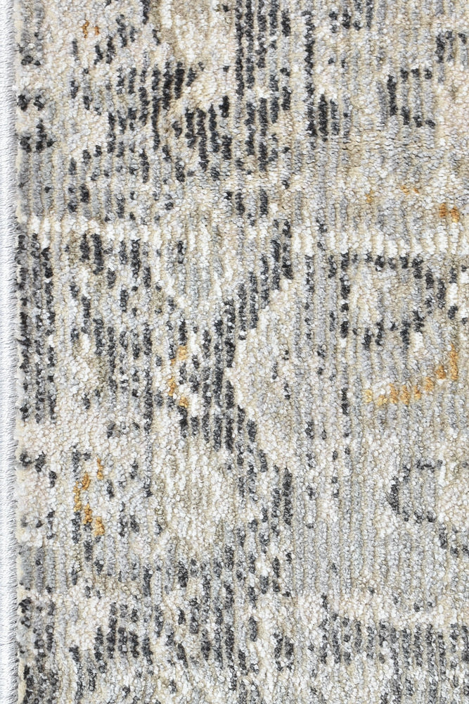 Medina Open Field L.Grey Runner Rug 0318A