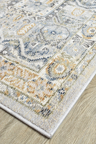 Medina Hugo Blue Grey Rug 0319A