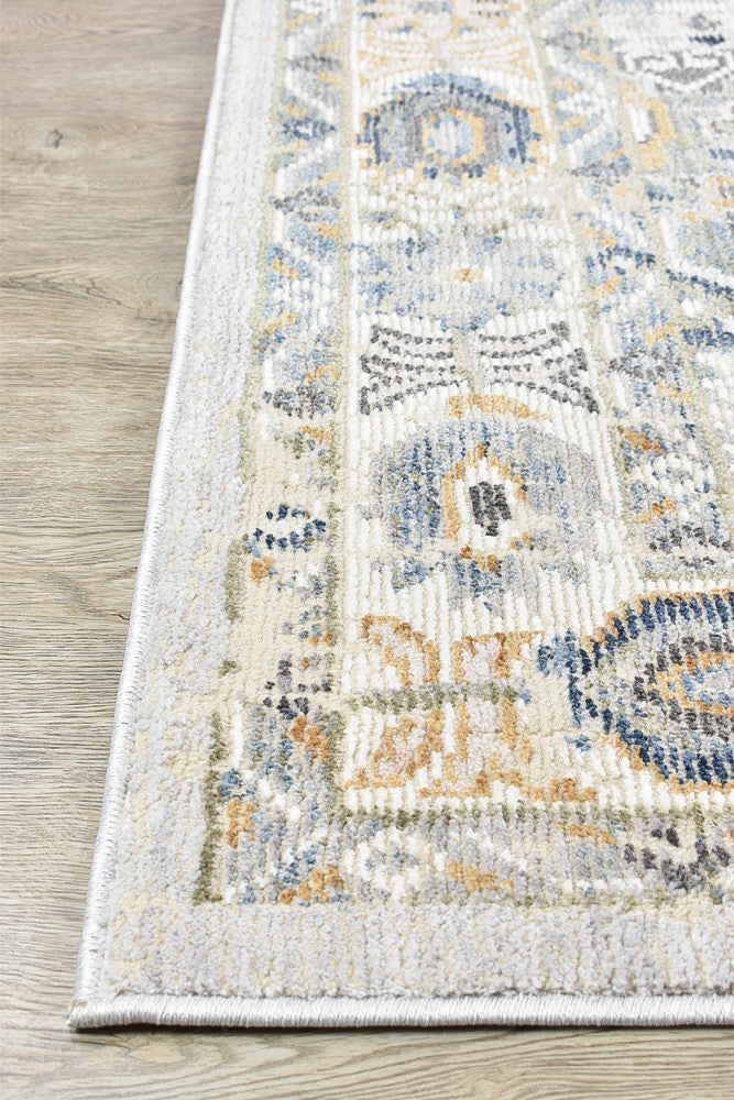 Medina Hugo Blue Grey Rug 0319A